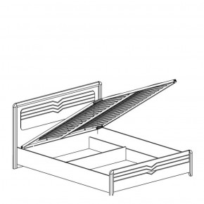 Кровать 1600 с подъемным механизмом Фьорд 156 (Яна) в Сысерти - sysert.mebel-e96.ru