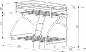 Кровать 2-х ярусная Виньола-2 (900/1200*1900) в Сысерти - sysert.mebel-e96.ru