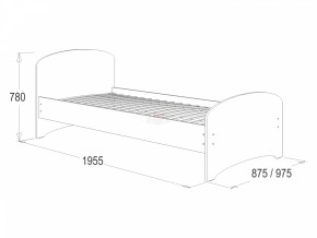 Кровать-4 одинарная (900*1900) в Сысерти - sysert.mebel-e96.ru