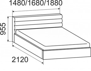 Кровать Альба с подъемным механизмом 1400*2000 в Сысерти - sysert.mebel-e96.ru