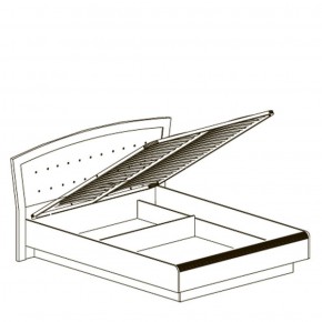 Кровать двойная 1600 с ПМ Афины 368 (Яна) в Сысерти - sysert.mebel-e96.ru