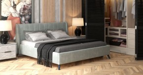 Кровать с подъемным механизмом Мелисса 1600 (серебристый серый) (НиК) в Сысерти - sysert.mebel-e96.ru