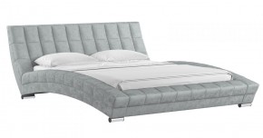 Кровать двойная Оливия 1600 (светло-серый) (НиК) в Сысерти - sysert.mebel-e96.ru