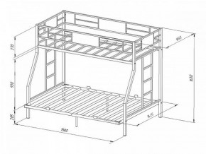 Кровать двухъярусная Гранада-ЯЯ 140 с ящиками в Сысерти - sysert.mebel-e96.ru