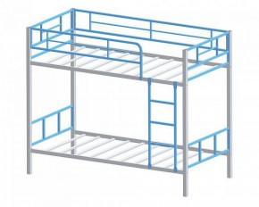 Кровать двухъярусная Севилья-2.01 комбо Серый/Голубой в Сысерти - sysert.mebel-e96.ru