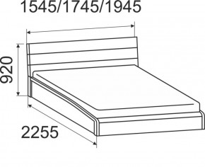 Кровать интерьерная Мальта с подъемным механизмом 1400*2000 в Сысерти - sysert.mebel-e96.ru