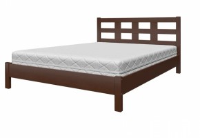 Кровать из массива Вероника-4 Орех (900х2000) (БМ) в Сысерти - sysert.mebel-e96.ru