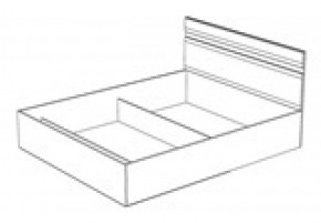 Кровать Ненси 1400 без основания (1440*900*2042) Венге/Белый в Сысерти - sysert.mebel-e96.ru | фото