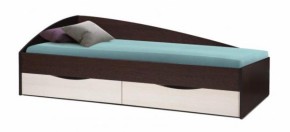 Кровать одинарная Фея - 3 асимметричная 1900х800 (венге) (Олм) в Сысерти - sysert.mebel-e96.ru