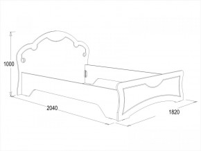 Кровать Ольга-10 МДФ (1600) в Сысерти - sysert.mebel-e96.ru