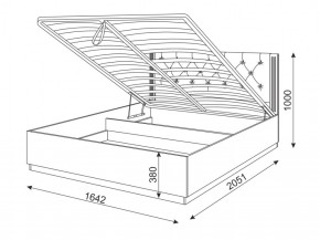 Кровать с подъемным механизмом М25 Тиффани в Сысерти - sysert.mebel-e96.ru