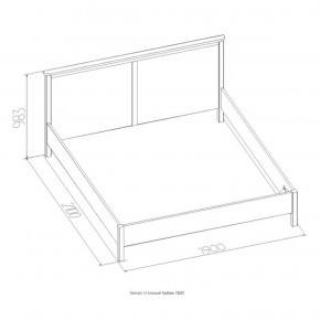 Кровать Шерлок 900 дуб сонома 1200*2000 в Сысерти - sysert.mebel-e96.ru