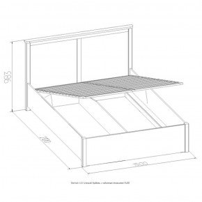 Кровать Шерлок с ПМ 1400 орех 1400*2000 в Сысерти - sysert.mebel-e96.ru