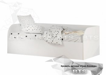 Кровать детская с подъемным механизмом Трио КРП-01 Белый (БТС) в Сысерти - sysert.mebel-e96.ru