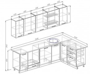 Кухонный гарнитур угловой Жемчуг 2600х1600 в Сысерти - sysert.mebel-e96.ru