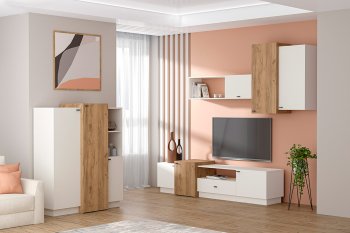 Тумба под ТВ Квадро Т-1 миндаль (Диал) в Сысерти - sysert.mebel-e96.ru