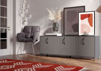 Тумба 3дв. Квадро-М6 графит (Террикон) в Сысерти - sysert.mebel-e96.ru
