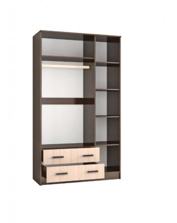 Шкаф Лагуна с антресолью венге/дуб (Текс) в Сысерти - sysert.mebel-e96.ru