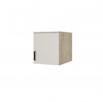 Пенал 400 мм Лагуна с антресолью крафт серый/кашемир (Текс) в Сысерти - sysert.mebel-e96.ru