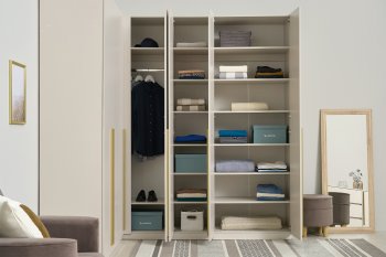 Гардеробная/шкаф 2200*1706 мм Ларго №3 Кашемир (Миф) в Сысерти - sysert.mebel-e96.ru