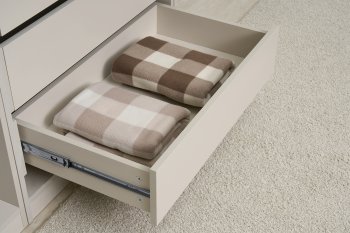 Гардеробная/шкаф 4000 мм Ларго №1 открытая Кашемир (Миф) в Сысерти - sysert.mebel-e96.ru