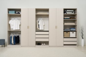 Гардеробная/шкаф 4000 мм Ларго №4 Кашемир (Миф) в Сысерти - sysert.mebel-e96.ru