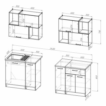 Кухонный гарнитур Лариса макси 5 1800 мм (Герда) в Сысерти - sysert.mebel-e96.ru