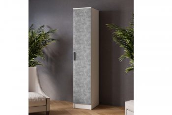 Пенал 400 мм Ларс белый/ателье свет. (Микон) в Сысерти - sysert.mebel-e96.ru