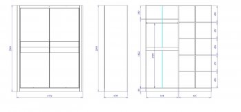 Шкаф-купе 1750 мм 2-х дверный Лацио (СБК) в Сысерти - sysert.mebel-e96.ru