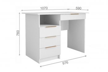 Стол Лавис СТД 1070.1 белый/белый софт (ДСВ) в Сысерти - sysert.mebel-e96.ru