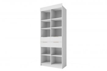 Стеллаж Лавис с ящиками СД 900.1/2 белый софт (ДСВ) в Сысерти - sysert.mebel-e96.ru