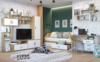 Набор детской мебели Лайт, модульный комп.2 (Гор) в Сысерти - sysert.mebel-e96.ru