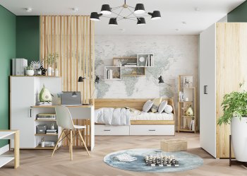 Набор детской мебели Лайт, модульный комп.2 (Гор) в Сысерти - sysert.mebel-e96.ru