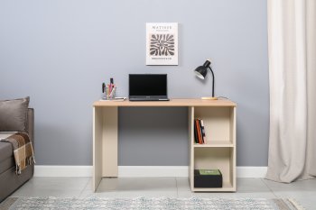 Стол письменный Лайт 12.163. сатин (Моби) в Сысерти - sysert.mebel-e96.ru