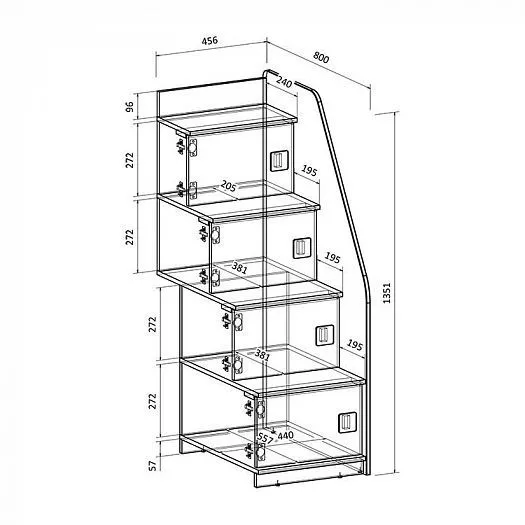 Двухъярусная кровать Легенда D605.3 (190*75) в Сысерти - sysert.mebel-e96.ru