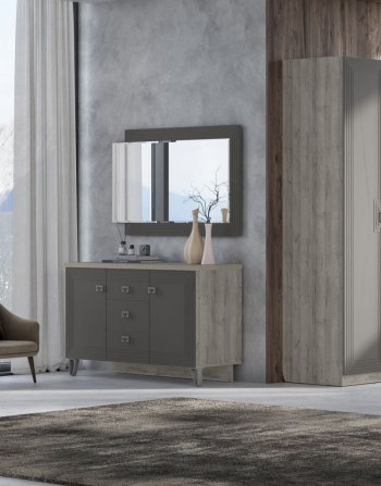 Спальный гарнитур Лежер модульный, холст вулканический (СанТан) в Сысерти - sysert.mebel-e96.ru