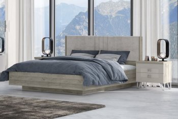 Кровать 1600 мм Лежер КР-311-16-16 дуб серый/велюр Missoni 18 (Сантан) в Сысерти - sysert.mebel-e96.ru