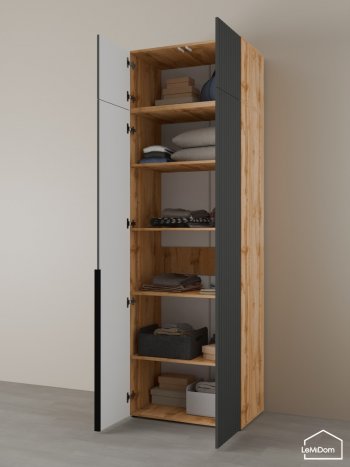 Шкаф с антресолью 800 мм Linnea MHR-2A-2 2450х800х510 (ДВ-М 11.1.25) в Сысерти - sysert.mebel-e96.ru