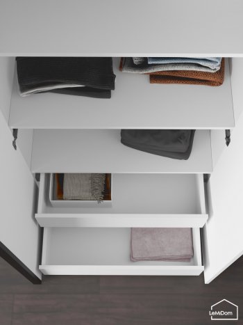 Шкаф с антресолью 800 мм Linnea MHR-2A-4 2450х800х510 (Белый-М 11.1.2) в Сысерти - sysert.mebel-e96.ru