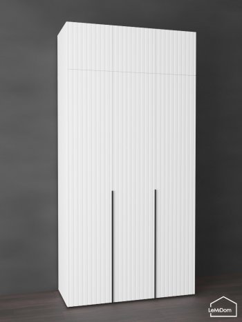 Шкаф с антресолью 1200 мм Linnea MHR-3A-1 2450х1200х510 (Белый-М 11.1.2) в Сысерти - sysert.mebel-e96.ru