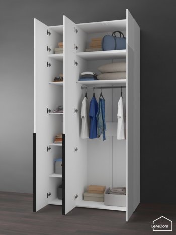 Шкаф с антресолью 1200 мм Linnea MHR-3A-1 2450х1200х510 (Белый-М 11.1.2) в Сысерти - sysert.mebel-e96.ru