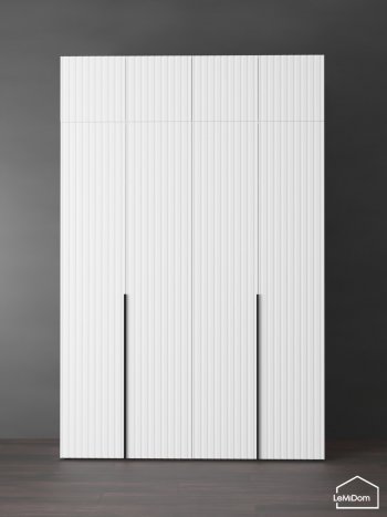 Шкаф с антресолью 1600 мм Linnea MHR-4A-2 2450х1600х510 (Белый-М 11.1.1) в Сысерти - sysert.mebel-e96.ru