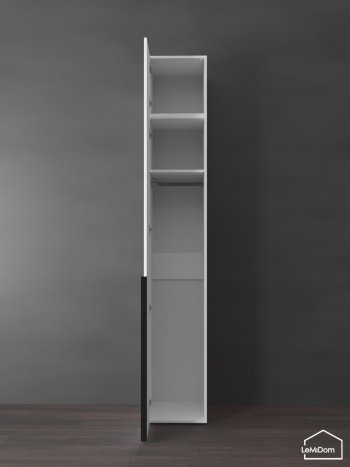 Шкаф с антресолью 400 мм Linnea MHR-1A-1 2450х400х510 (Белый-М 11.1.1) в Сысерти - sysert.mebel-e96.ru