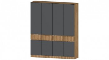 Шкаф 2000 мм 4х ств. Ленора вотан/Графит (Лин) в Сысерти - sysert.mebel-e96.ru