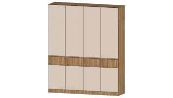 Шкаф 2000 мм 4х ств. Ленора вотан/Кашемир (Лин) в Сысерти - sysert.mebel-e96.ru