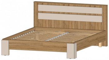 Кровать двуспальная Ленора вотан/Кашемир (Лин) в Сысерти - sysert.mebel-e96.ru