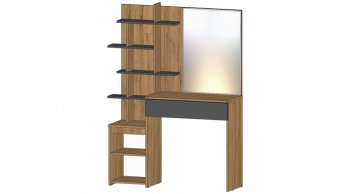 Стол туалетный Ленора вотан/Графит (Лин) в Сысерти - sysert.mebel-e96.ru