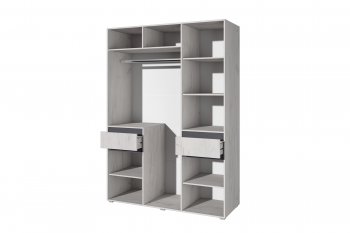 Спальный гарнитур Лиана графит, модульный (Зарон) в Сысерти - sysert.mebel-e96.ru