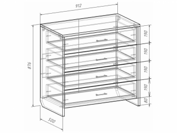 Комод Либерти (Росток) в Сысерти - sysert.mebel-e96.ru