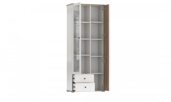 Шкаф комбинированный Либерти 51.02 белый (Олмеко) в Сысерти - sysert.mebel-e96.ru